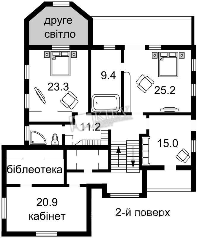 st. Verhnegorskaya House for Rent in Kiev 4026