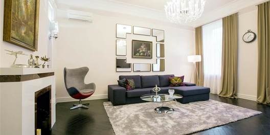 st. Zankovetskoy 10 Bedroom 3 Cabinet / Study, Living Room Flatscreen TV, Fold-out Sofa Set