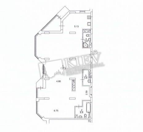 Three-bedroom Apartment st. Strutinskogo 2 14339