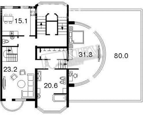 Three-bedroom Apartment st. Kudryavskiy spusk 3A 1459