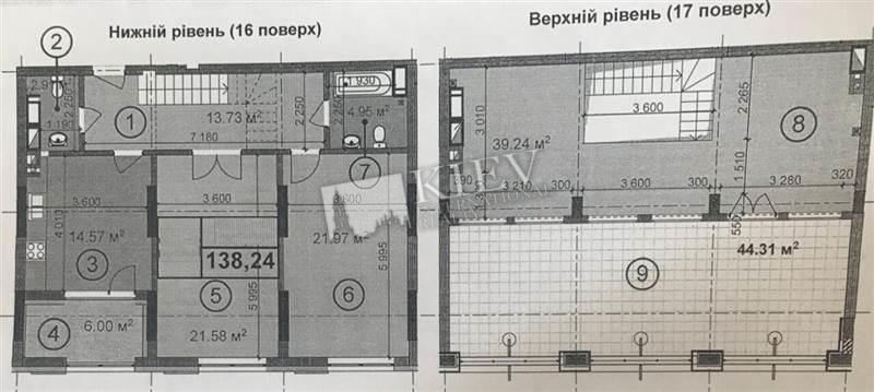 st. Leyptsigskaya 13 Kiev Long Term Apartment 17780