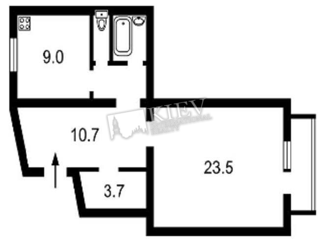 Two-bedroom Apartment st. Lesi Ukrainki 1 17308