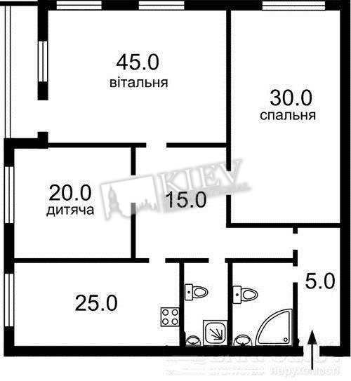 st. Mehanizatorov 2 Kiev Apartment for Rent 4800