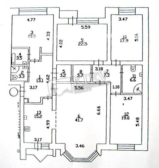 st. Gonchara 26 Long Term Apartment in Kiev 1693
