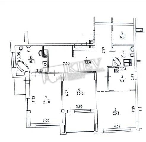 st. Dragomirova 20 A Interior Condition Bare Walls, Parking Elevator Access - Directly to Underground Parking, Underground Parking Spot (additional charge)