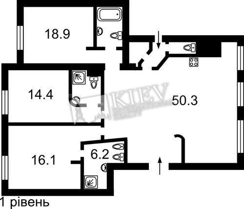 Four-bedroom Apartment st. Kreschatik 15 15597