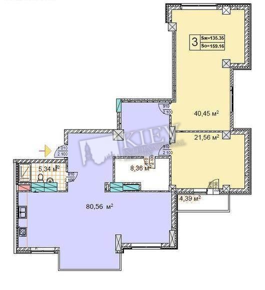 st. Dragomirova 5 Interior Condition 3-5 Years, Living Room Flatscreen TV, Home Cinema, L-Shaped Couch