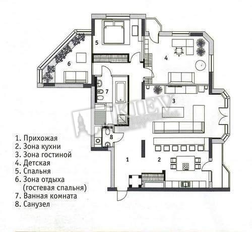 st. Schorsa 32 B Kiev Apartments 1225