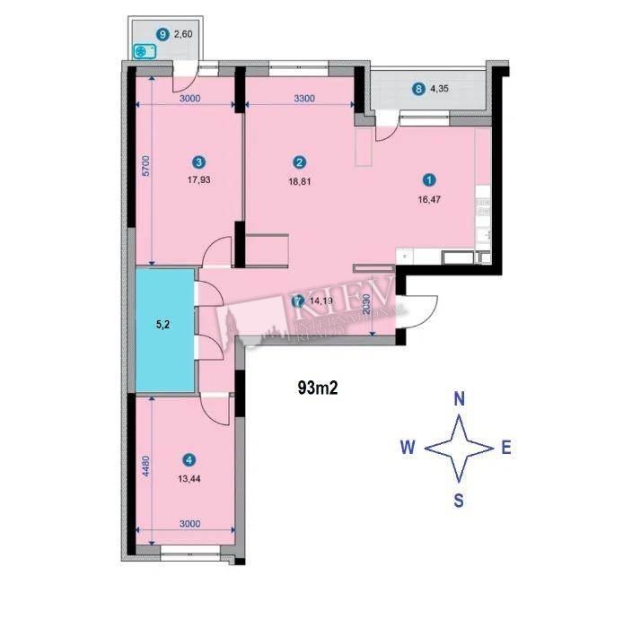 Two-bedroom Apartment st. Nizhneklyuchevaya 14 18053