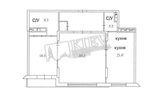 st. Kreschatik 27B Kiev Long Term Apartment 1995