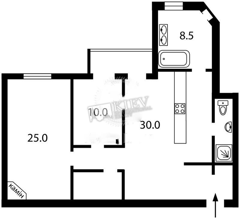 Two-bedroom Apartment st. per. Lipskiy 3 4001