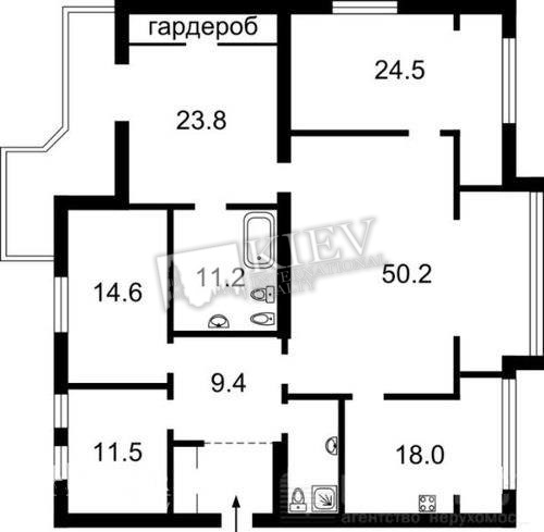 Three-bedroom Apartment st. Kruglouniversitetskaya 3-5 5245