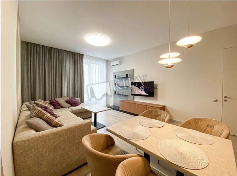 st. Saksaganskogo 37K Living Room Flatscreen TV, Fold-out Sofa Set, Residential Complex Royal Tower