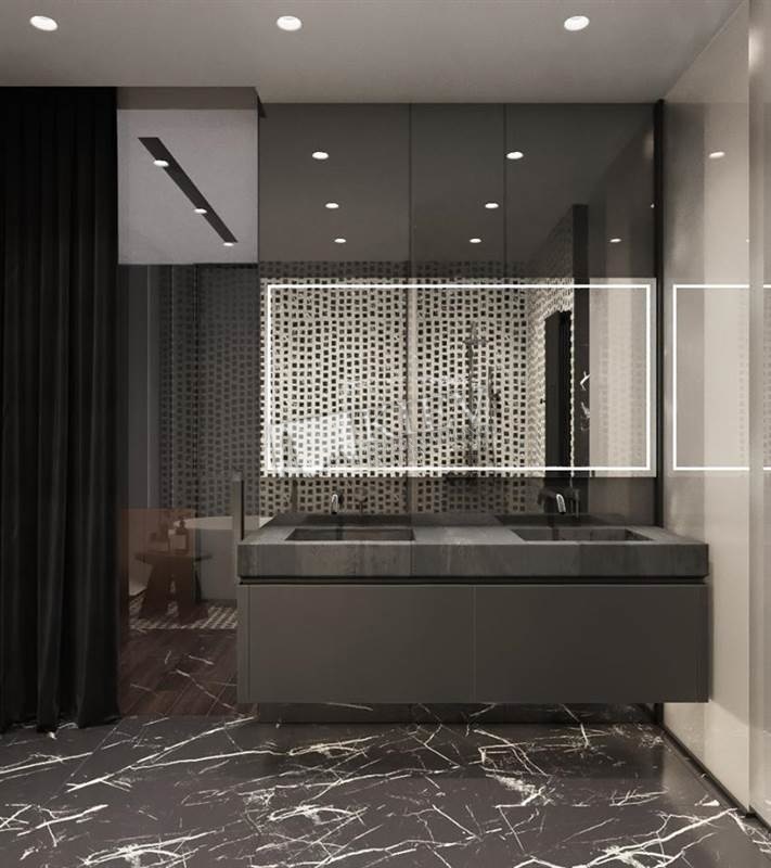 st. Demeevskaya 33 Interior Condition Brand New, Bathroom 2.5 Bathroom, Bathtub, Heated Floors, Shower, Washing Machine