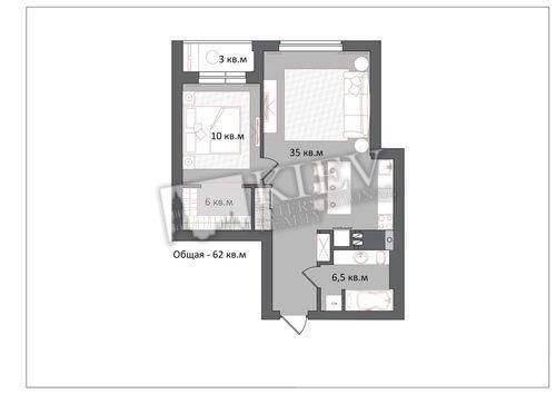 One-bedroom Apartment st. Saksaganskogo 37k 17871