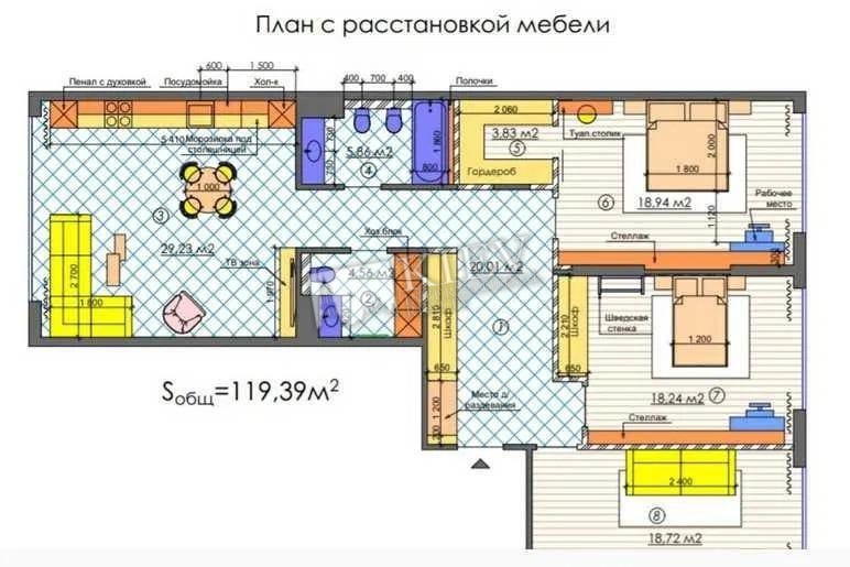 Three-bedroom Apartment st. Dzhona Makkeyna 3 A 20345