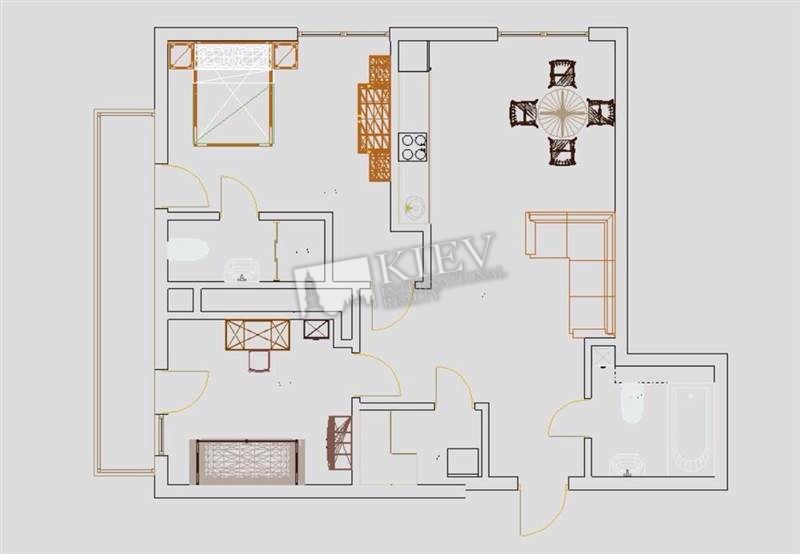 Two-bedroom Apartment st. Lesi Ukrainki 7V 13619