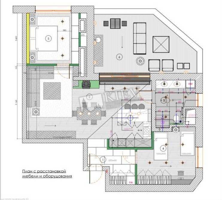 st. Laboratornaya 8 Kitchen Dining Room, Dishwasher, Electric Oventop, Bedroom 2 Children's Bedroom / Playroom