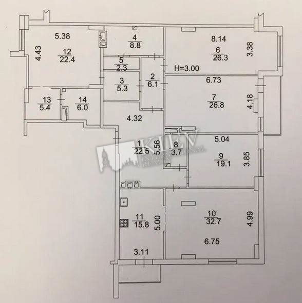 st. Schorsa 36e Interior Condition Bare Walls, Parking Underground Parking Spot (additional charge)