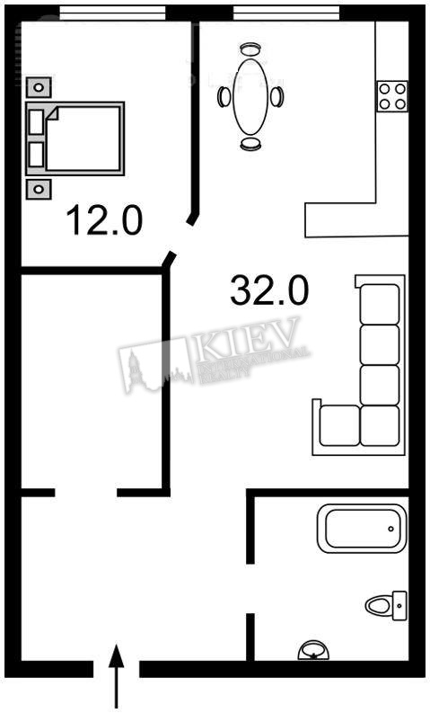 One-bedroom Apartment st. Zhilyanskaya 118 5563