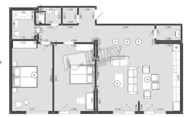 Two-bedroom Apartment st. Degtyarnaya 7 10324
